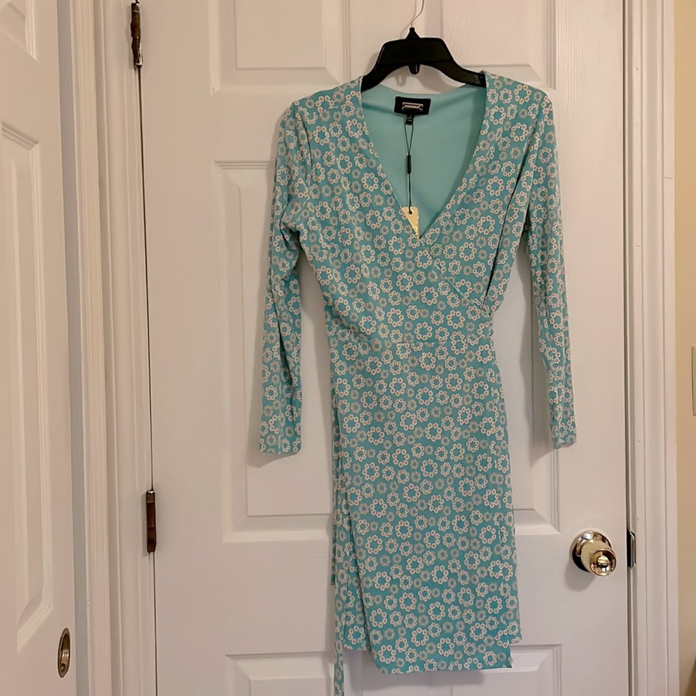 Alexia Admor Teal Amelia Wrap Dress